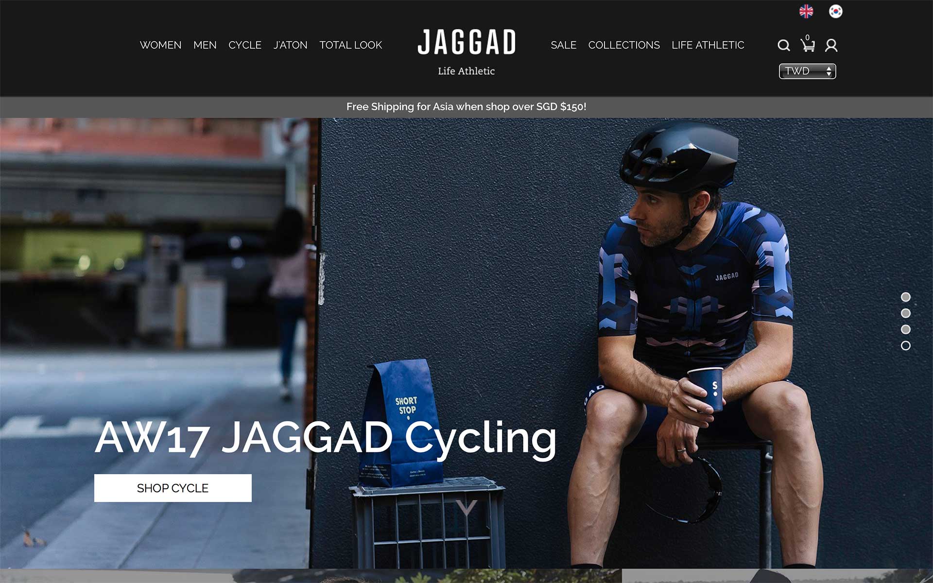 Jaggad 官方網站擷圖