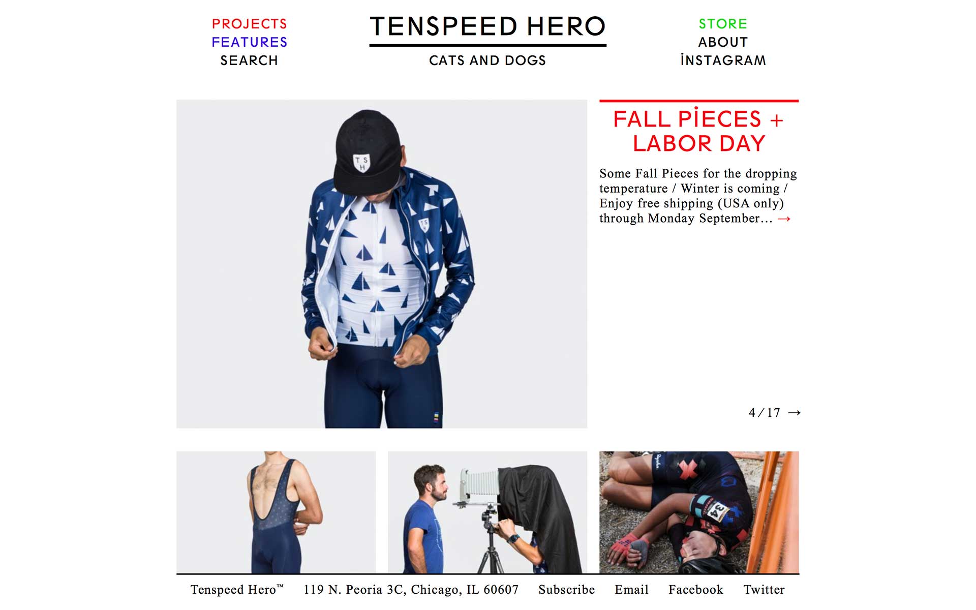 Tenspeed Hero 官方網站擷圖